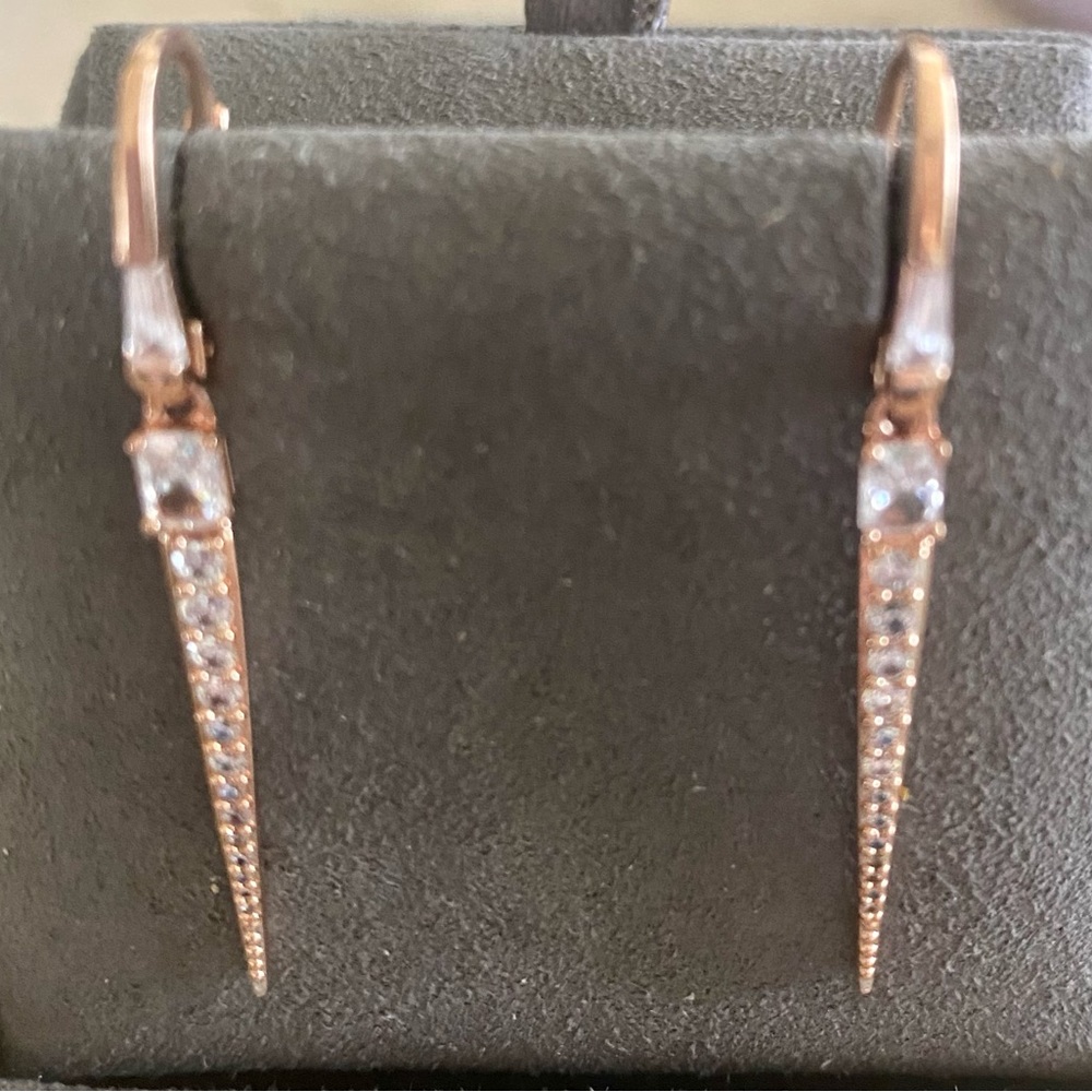 Nadri Rae Spike Drop Earrings View 2